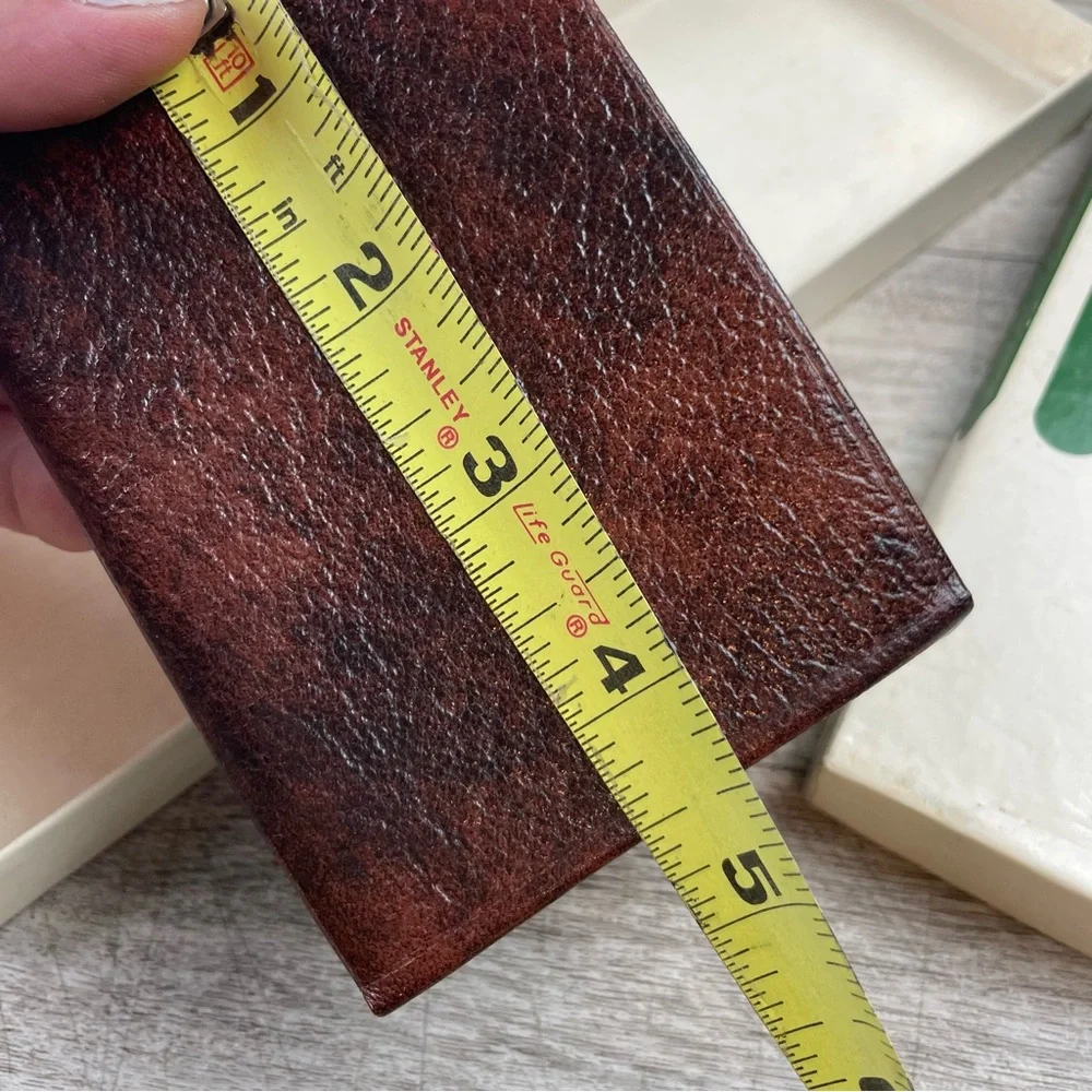 Vintage Samson Bifold Wallet Leather Brown NOS New In Box